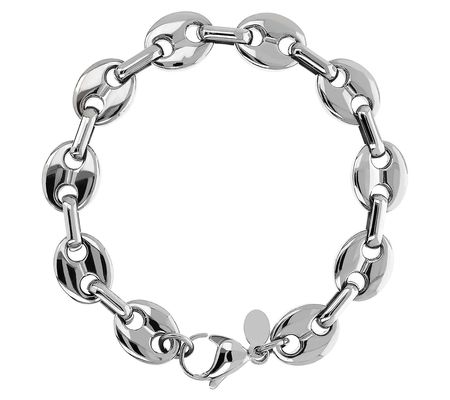 Steel by Design Polished Marine Link Bracelet