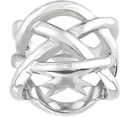 Steel by Design Woven Openwork Ring