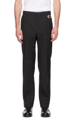 Stefan Cooke Gray Polyester Trousers