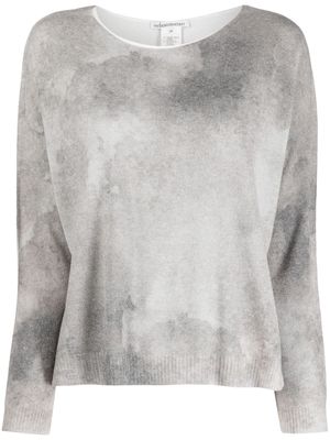 Stefano Mortari abstract-pattern knitted top - Grey