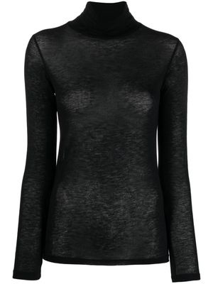 Stefano Mortari roll-neck knitted top - Black
