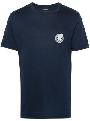 Stefano Ricci logo-embroidered T-shirt - Blue