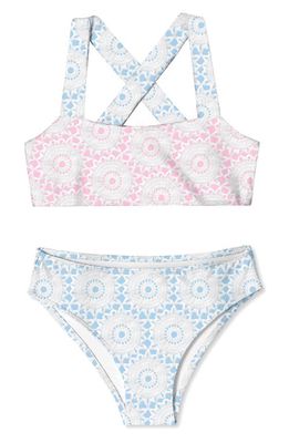 Stella Cove Kids' Print Two-Piece Swimsuit in Pink