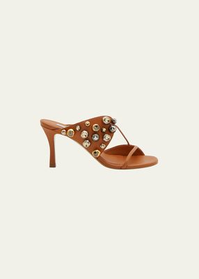Stella Crystal-Embellished Stiletto Sandals