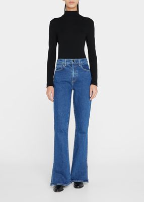 Stella High-Rise Split Flared Jeans