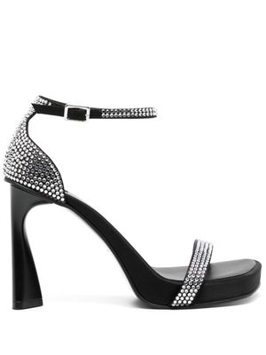 Stella McCartney 100mm rhinestone-embellished sandals - Black