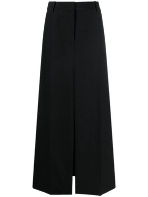 Stella McCartney A-line wool maxi skirt - 1000 BLACK