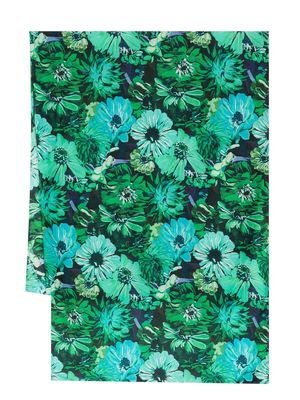 Stella McCartney all-over floral print scarf - Green