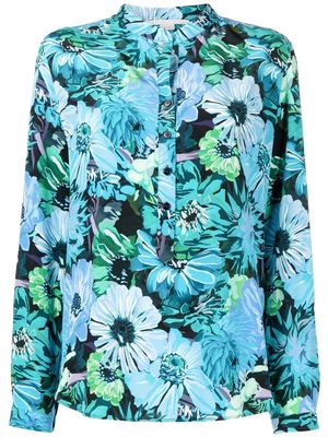 Stella McCartney all-over floral-print shirt - Blue