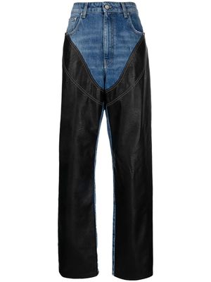 Stella McCartney Alter Mat Chap panelled jeans - Blue