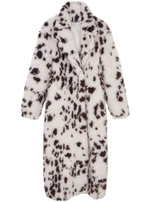 Stella McCartney animal-print faux-fur coat - Neutrals