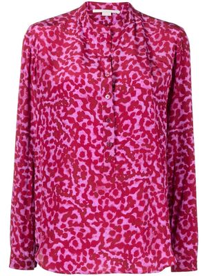 Stella McCartney animal-print silk blouse - Pink