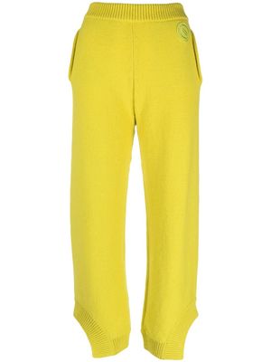 Stella McCartney asymmetric cropped trousers - Yellow