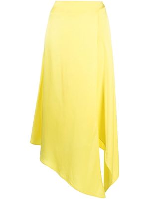 Stella McCartney asymmetric midi skirt - Yellow