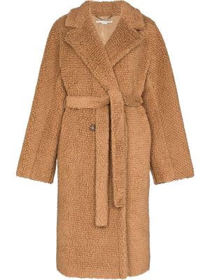 Stella McCartney belted teddy coat - Neutrals