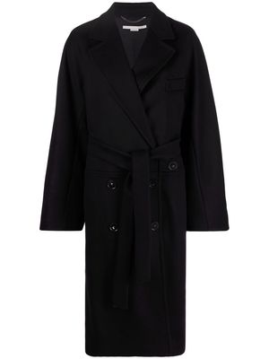STELLA MCCARTNEY belted wool coat - Black