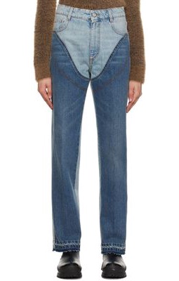 Stella McCartney Blue Paneled Jeans