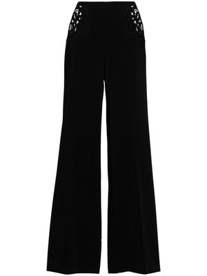 Stella McCartney broderie-anglaise tailored trousers - Black