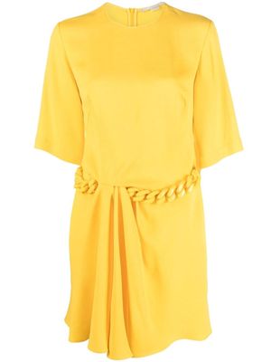 Stella McCartney chain link-detail minidress - Yellow