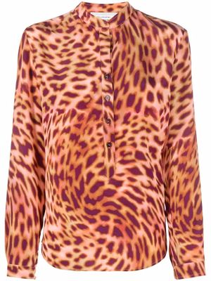 Stella McCartney cheetah-print silk shirt - Pink