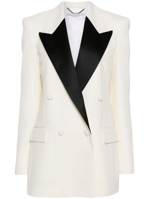Stella McCartney contrasting-panel double-breasted blazer - Neutrals