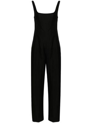 Stella McCartney corset-style wide-leg jumpsuit - Black