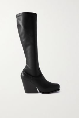 Stella McCartney - Cowboy Faux Leather Knee Boots - Black
