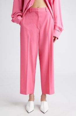 Stella McCartney Crop Straight Leg Wool Trousers in 5501 - Watermelon