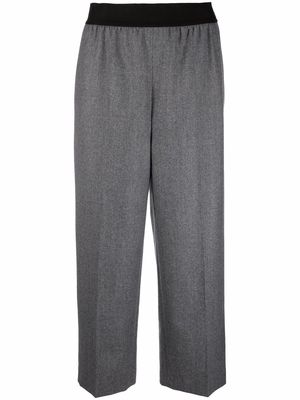 Stella McCartney cropped flannel trousers - Grey