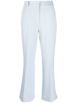 Stella McCartney cropped tailored-cut trousers - Blue