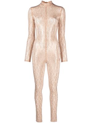 Stella McCartney crystal-embellished jumpsuit - Neutrals