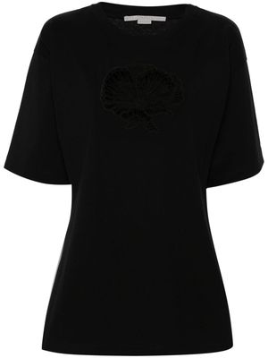 Stella McCartney cut-out cotton T-shirt - Black