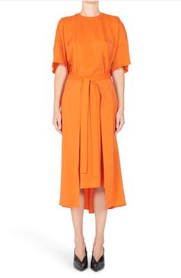 Stella McCartney Cutout Asymmetrical Dress in Flame