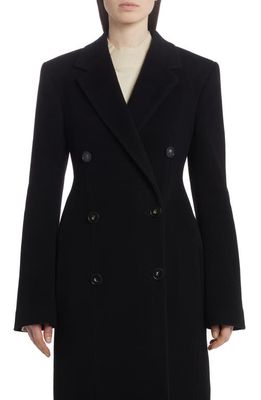 Stella McCartney Double Breasted Wool Coat in 1000 Black
