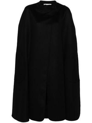 Stella McCartney draped-strap wool cape - Black