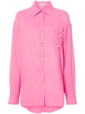 Stella McCartney drop-shoulder crepe shirt - Pink