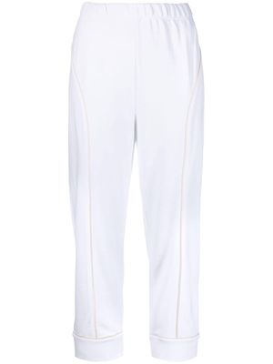 Stella McCartney elasticated-waist zip-up track pants - White