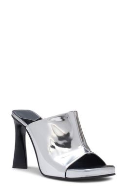 Stella McCartney Elsa Mirror Slide Sandal in 8101 Silver