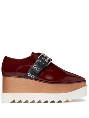 Stella McCartney Elyse buckle-fastening lace-up shoes - Brown