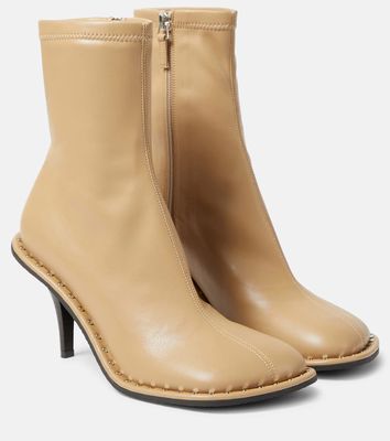 Stella McCartney Embellished faux leather ankle boots