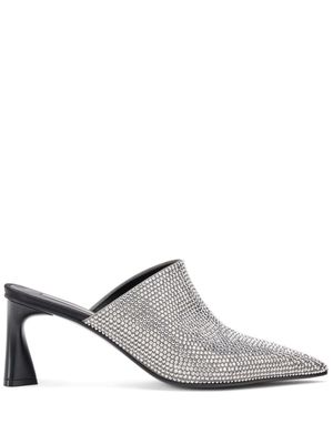 Stella McCartney embellished pointed-toe mules - Silver