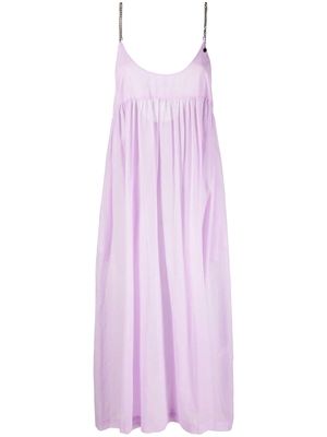 Stella McCartney empire-line chain-strap dress - Purple