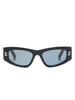 Stella McCartney Eyewear chain-link detail rectangle-frame sunglasses - Black