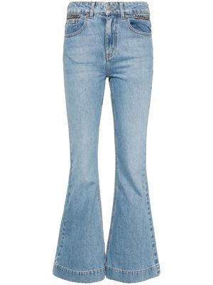 Stella McCartney Falabella chain flared jeans - Blue