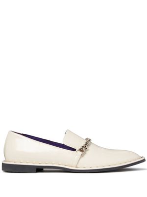 Stella McCartney Falabella chain-link detailing loafers - Neutrals