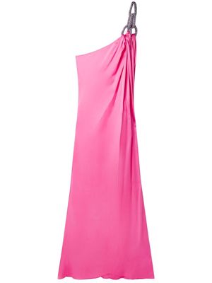 Stella McCartney Falabella crystal-embellished satin gown - Pink