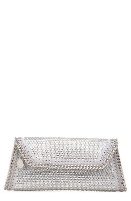 Stella McCartney Falabella Crystal Sequin Embellished Clutch in 8101 Silver