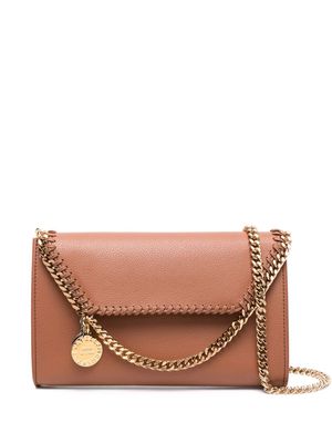 Stella McCartney Falabella logo-charm MIRUM shoulder bag - Brown