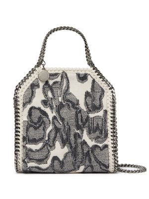 Stella McCartney Falabella patterned-jacquard cotton mini bag - Neutrals