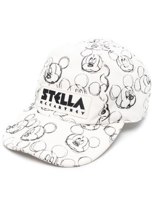 Stella McCartney Fantasia Mickey logo-print cap - White